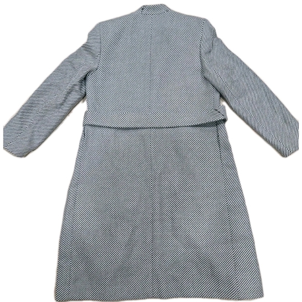 Valerie Stevens Vintage Women's Winter Coat Stripped Brown/ Ivory Elegant Sz 6P - Picture 3 of 6